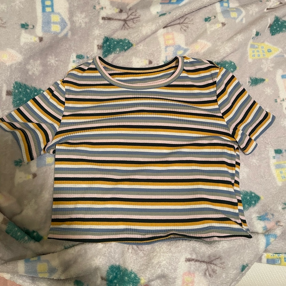 Women’s cropped striped top